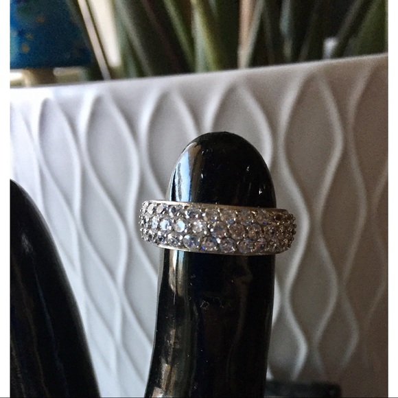 EXPRESS Pavé Dome Sterling Silver Ring - Picture 2 of 5